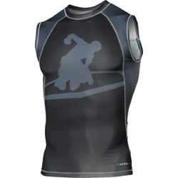 Компрессионная футболка Title MMA Edurance TMMRGV4 черно-серый